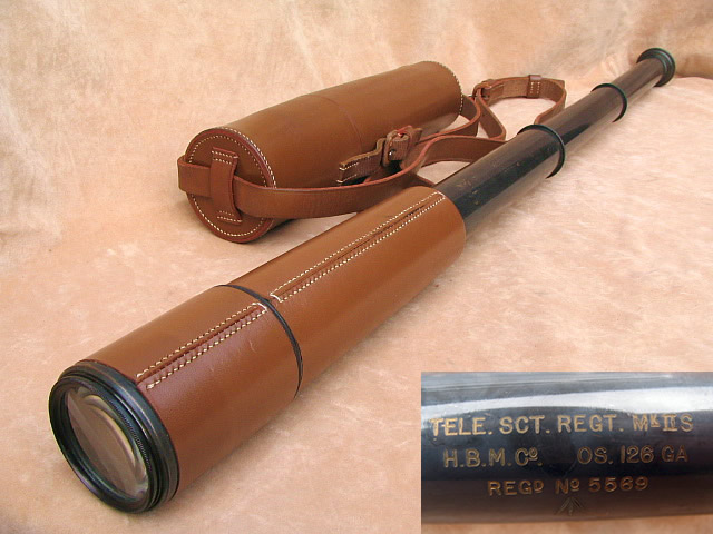 WW2 Scout Regiment telescope by Houghton Butcher Manufacturing Company